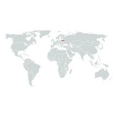 Fototapeta na wymiar world map on white background. protests. flag.politics elections in Belarus.