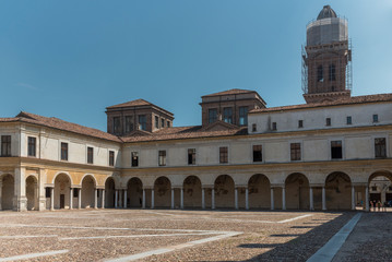 Mantua city of the Gonzaga, historical beauty of Italy. Views, glimpses, stretches of summer.