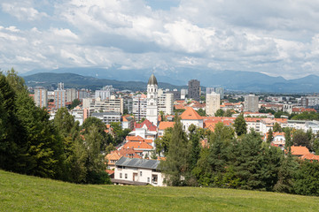 Obraz premium Ljubljana is the capital of Slovenia