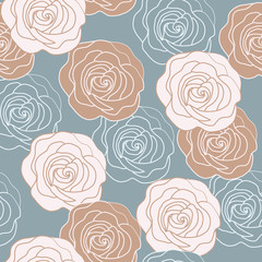 seamless pattern with roses