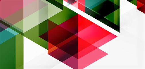 Geometric abstract background, mosaic triangle and hexagon shapes. Trendy abstract layout template for business or technology presentation, internet poster or web brochure cover, wallpaper