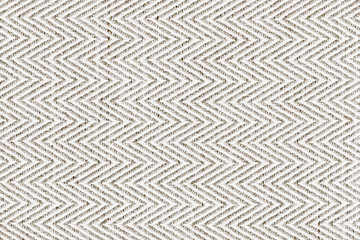 White,beige with brown colors fabric sample Herringbone,zigzag pattern texture backdrop.Fabric...