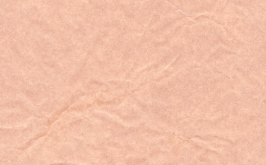 Closeup old crumpled grunge brown paper texture background.Brown paper sheet board with space for text ,pattern or abstract vintage background.Selective focus image.