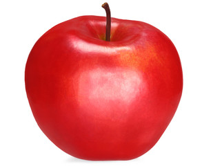 red Apple isolated on white background