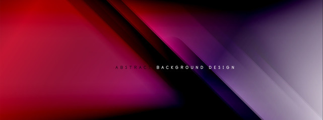 Obraz premium Motion concept neon shiny lines on liquid color gradients abstract backgrounds. Dynamic shadows and lights templates for text