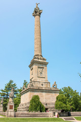 Brock's Monument in Queenston Heights Park Niagara Falls Ontaria Canada