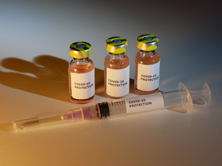 Impfstoff Flaschen Gegenmittel gegen das Coronavirus Covid-19