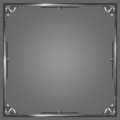 Decorative text frame with gray swirls. A texture that resembles metal. One of a series of similar silhouette images