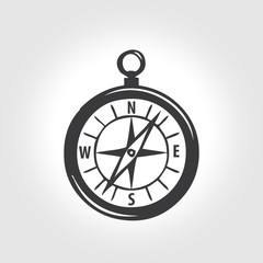 vector illustration of compass