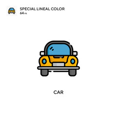 Fototapeta na wymiar Spark-plug Special lineal color icon. Illustration symbol design template for web mobile UI element. Perfect color modern pictogram on editable stroke.