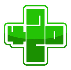 420 medical marijuana symbol cross
