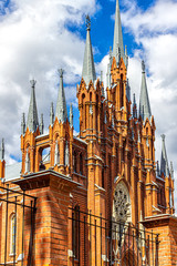 Fototapeta premium Catholic Cathedral of the virgin Mary in Moscow