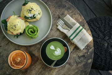 Avocado toast with poached egg