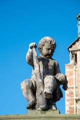 Sculpture at the Rosenborg Castle in Copenhagen (DK)