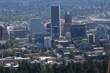 Fototapeta na wymiar Portland Skyline