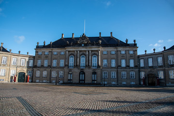 Fototapeta premium Fredrik VIII palace at Amalienborg in Copenhagen (DK)