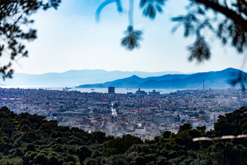 Skyline view of Athens