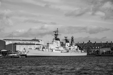 Warship in Copenhagen (DK)