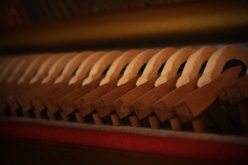 close up of a piano