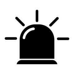 Alarm indicator light icon