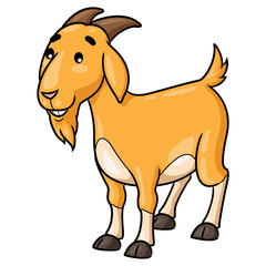 Goat Cartoon Smiling