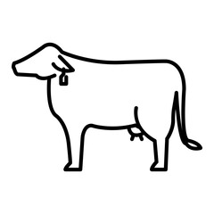 Cow animal icon
