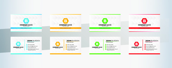 Modern business card template