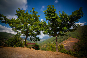 Vista panorâmica para a Serra da Estrela 