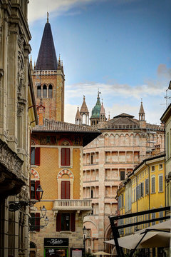 Parma, view of the historical center, Emilia Romagna, Italy, unesco world heritage site