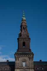 Fototapeta na wymiar Christiansborg Palace in the island of Slotsholmen in Copenhagen (DK)