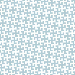 Seamless Sayagata pattern. Repeated interlocking manji background. Oriental symbols ornament. Traditional architecture wallpaper. Ancient ethnic mosaic motif. Digital paper, textile print. Vector art.