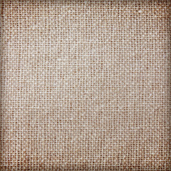 Brown sackcloth texture or background and empty space.