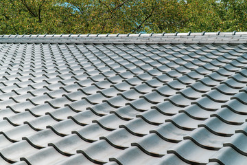 綺麗な日本の家の屋根瓦