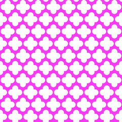 Fototapeta na wymiar Quatrefoil pattern seamless repeat background