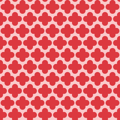 Quatrefoil pattern seamless repeat background