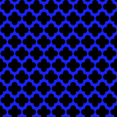 Quatrefoil pattern seamless repeat background