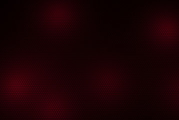 Hexagonal background 3D illustration, hexagonal array abstract background red dark