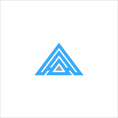 abstract triangle design logo