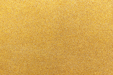 Texture of golden glitter paper