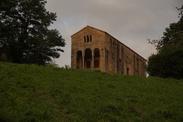 Fototapeta na wymiar Romanesque Church San Miguel Lillo.Oviedo Asturias, Spain. 