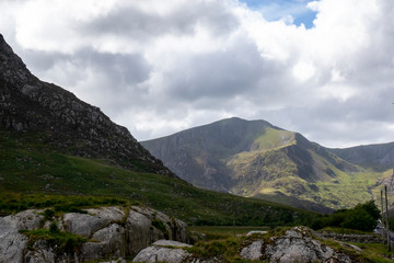 mountain landscape with clouds