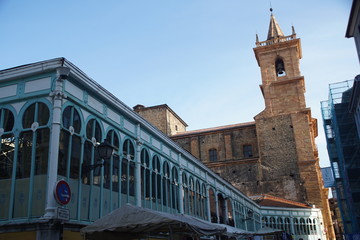 Naklejka na ściany i meble OvIedo. Building in the Historical city of Asturias,Spain.