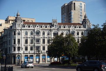  OvIedo. Building in the Historical city of Asturias,Spain.