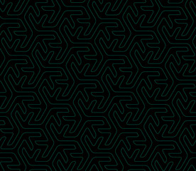 Seamless repeat abstract line cube pattern with round edges background