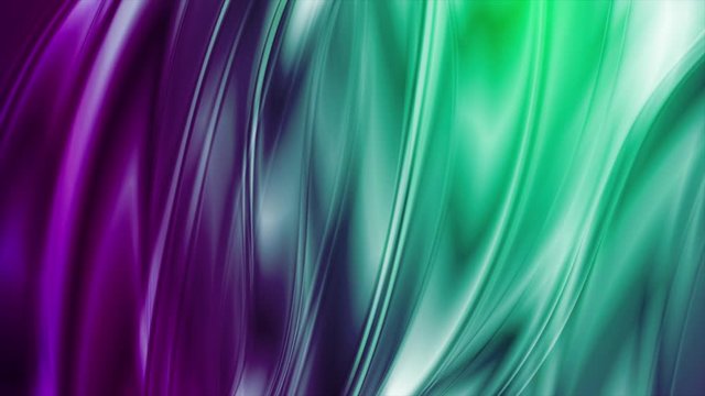 Abstract cyan violet liquid flowing elegant waves motion design