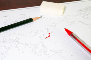 世界地図の勉強