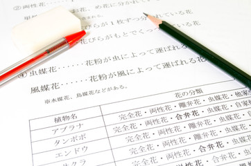 Obraz premium 理科の勉強