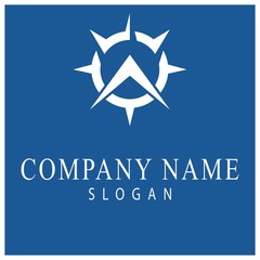 Obraz premium Compass Logo Template vector icon
