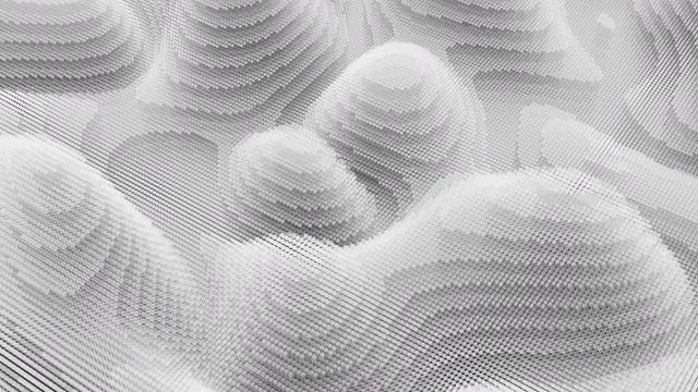 Fractal background from layered animated circles. Topographic map, terrain like abstract backdrop