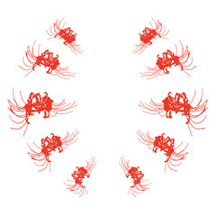 彼岸花ブラシ